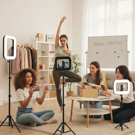 GlowFrame™ Creator Studio Light & Phone Stand