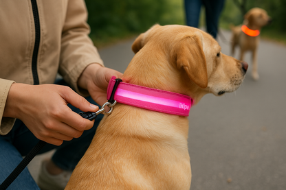 GlowPup™ – LED Safety Collar for Nighttime Walks