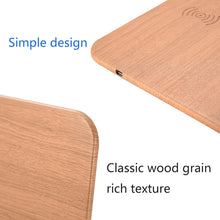 Load image into Gallery viewer, Leather Wood Wireless Charging Mouse Pad
