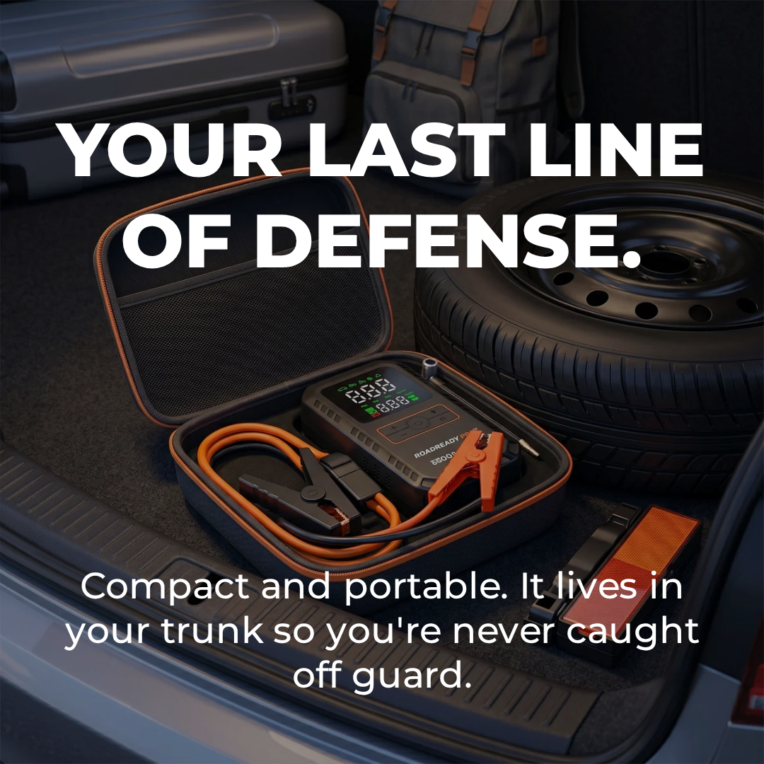 RoadReady Pro™ 4-in-1 Jump Starter & Tire Inflator