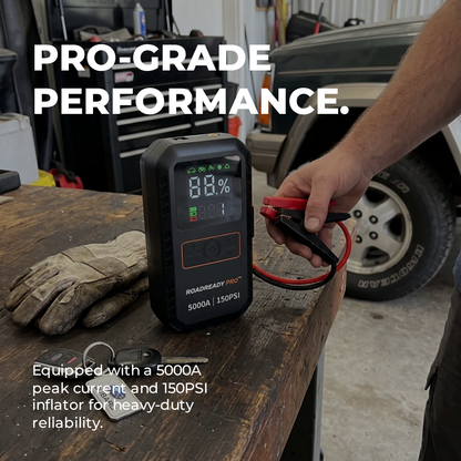 RoadReady Pro™ 4-in-1 Jump Starter & Tire Inflator