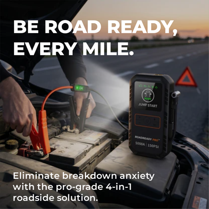 RoadReady Pro™ 4-in-1 Jump Starter & Tire Inflator