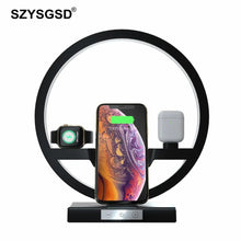 Load image into Gallery viewer, Wireless Charger Table Lamp
