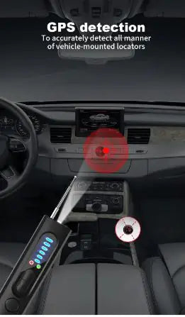 SpyLess™ Wireless Signal & Camera Detector + Anti-Theft Device