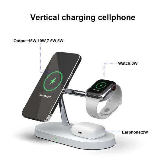The Ultimate 3-in-1 Wireless Magnetic Charger Stand