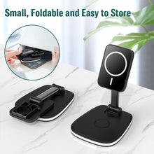 Load image into Gallery viewer, 3-in-1 Foldable Magnetic Charging Station
