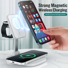 Load image into Gallery viewer, 3-in-1 Foldable Magnetic Charging Station
