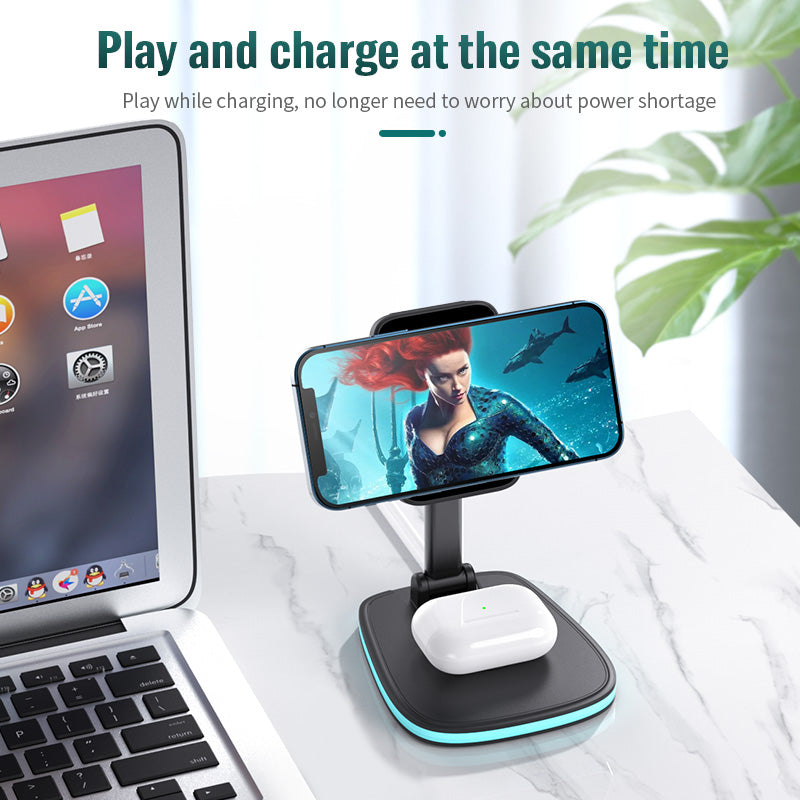 3-in-1 Foldable Magnetic Charging Station